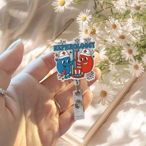 Bobine d'insigne d'infirmière en néphrologie du 4 juillet, porte-badge américain, porte-badge patriotique, bobine d'insigne d'infirmière, clip pour badge d'enseignant, 4 juillet rétractable