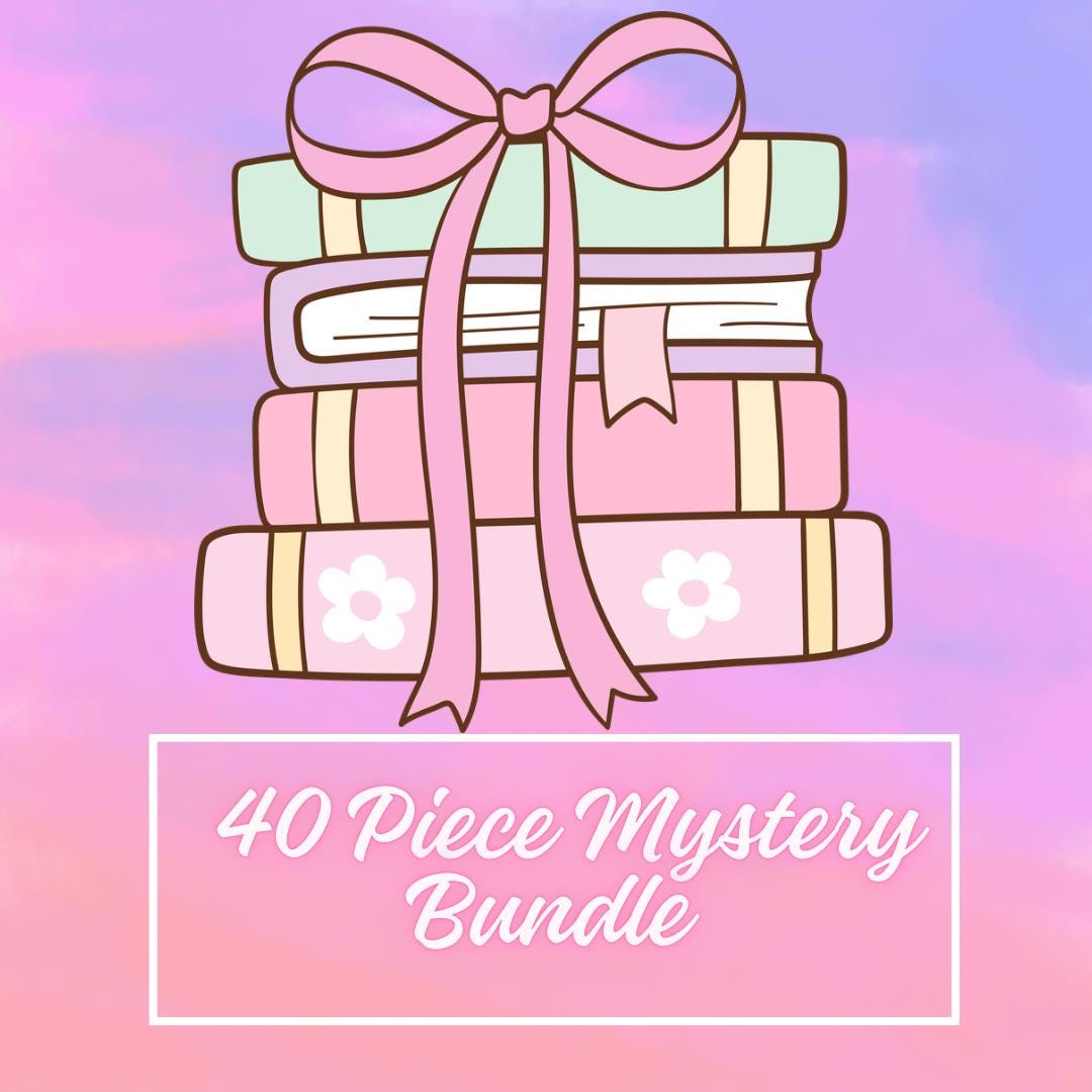 Mystery Gift Bundle | 40 Mystery Items | Bookish Bundle | Handpicked with Handmade Items | Custom Bundle Just For You