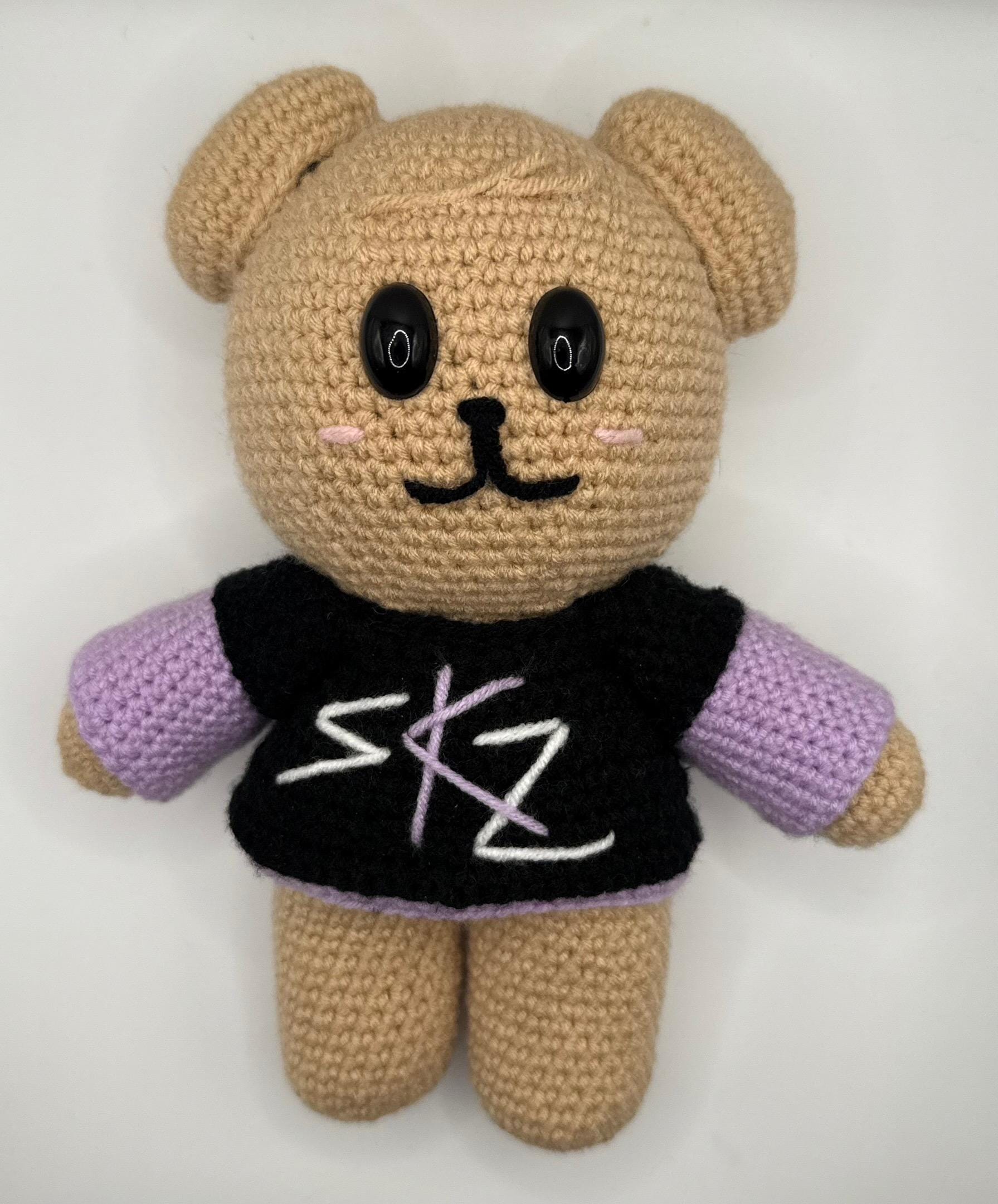 SKZOO PuppyM ぬいぐるみ 缶バッジ 着せ替えTシャツ T-SHIRT / BLACK