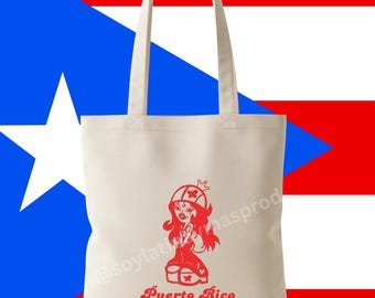 Latina Doll Tote Bag – Small / Large | (Caribbean)