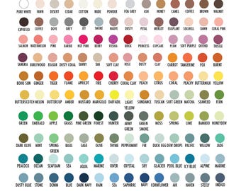 VOORBEELD Muursticker - Kleurenkaart