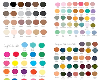 SAMPLE Wall Decal - Color chart