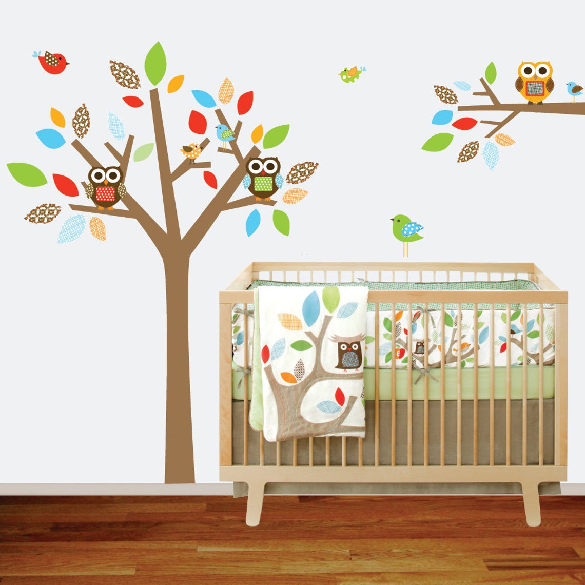 Childrens Wall Decal Tree and Branch Vinyl Wall Nursery With Etsy