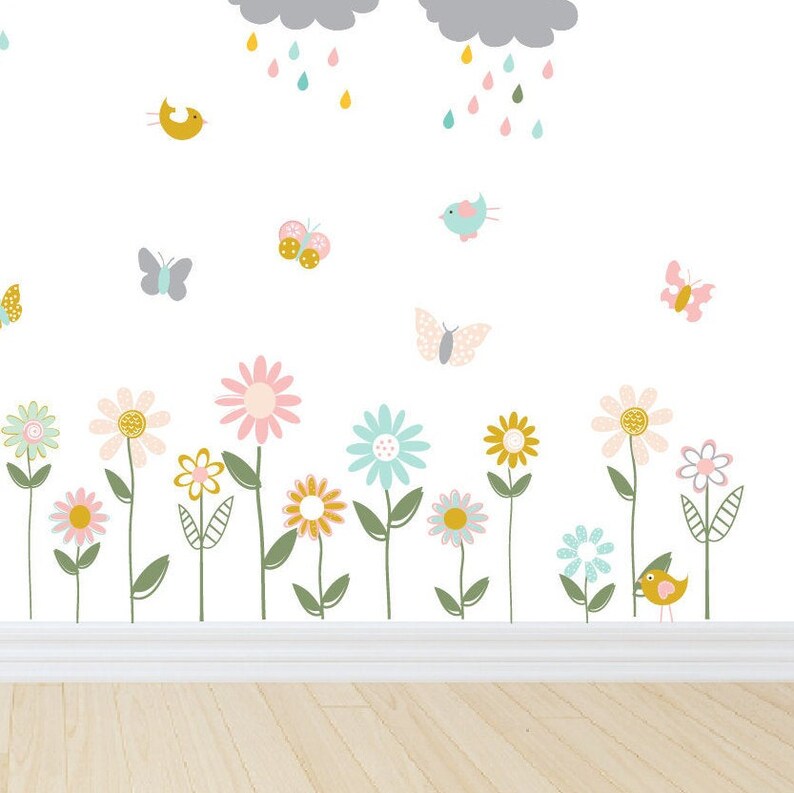 Nursery Wall Decal Children Wall Decal Baby Girl Wall Etsy