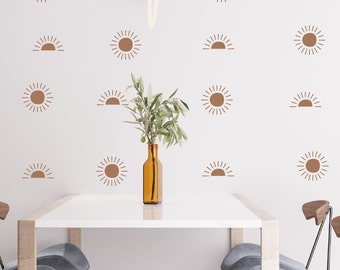 Vinilos decorativos de sol para la pared de la habitación infantil