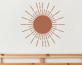 Großer Sonnenstrahlen-Wandaufkleber