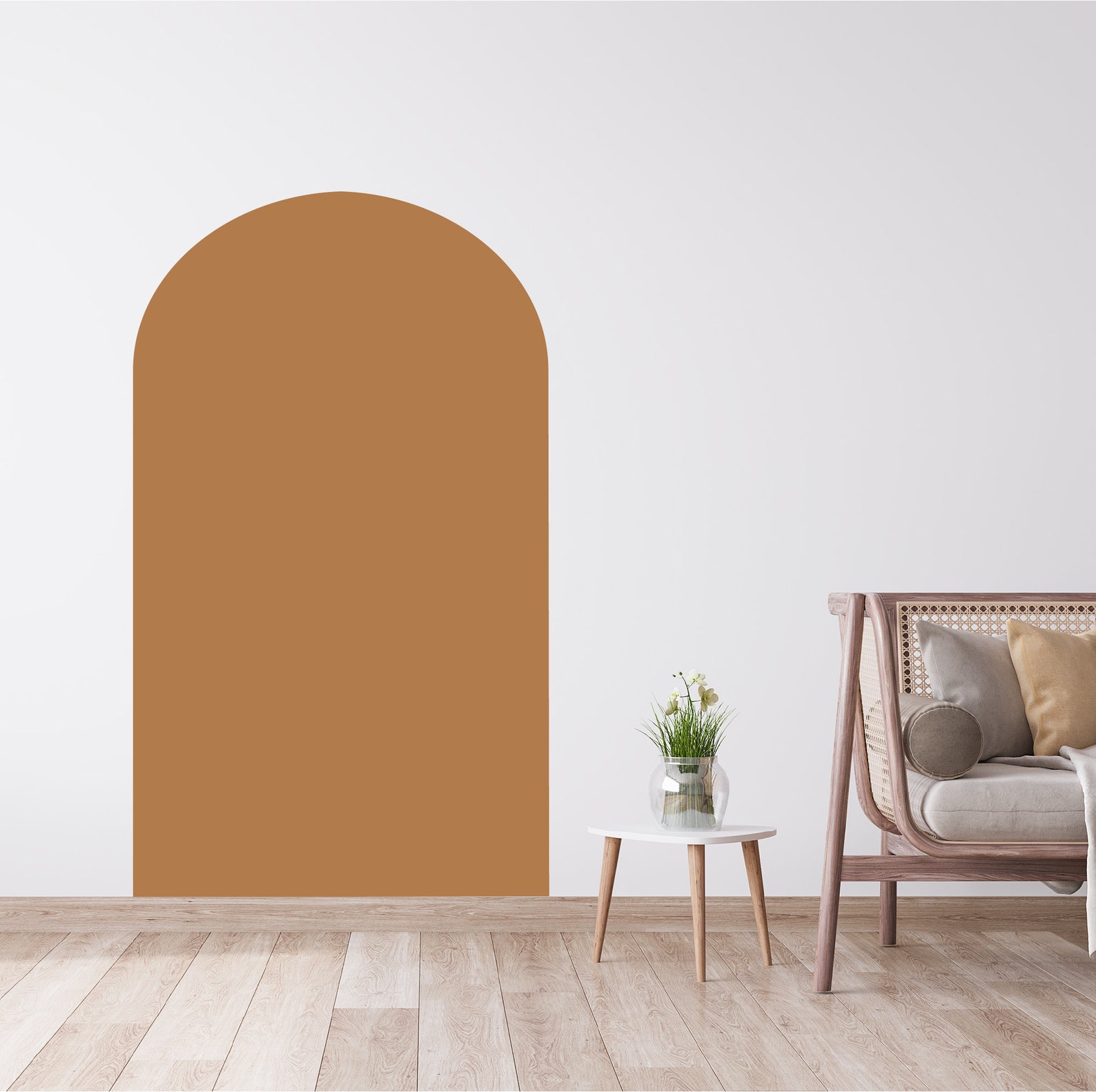 Large Arch Wall Decal Colour Block Arch Wall Decal Abstract Etsy