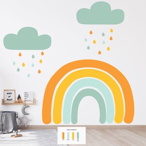 Large Rainbow Wall Decal, large rainbow decal, wall sticker, wall decals, wall decor, gift for kids&#39; room