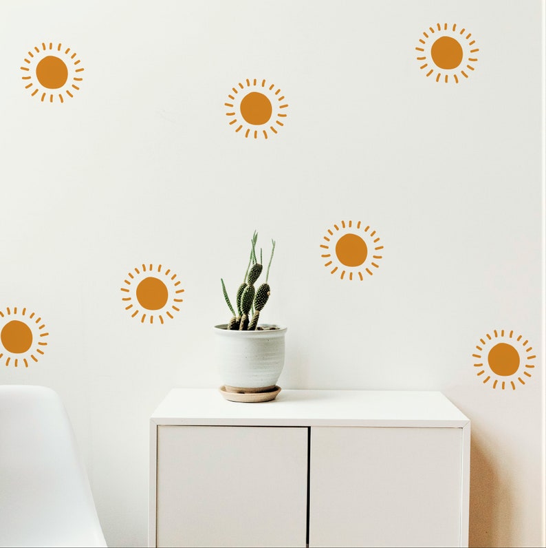 Wall Decal Boho Sun Sun Wall Sticker image 1