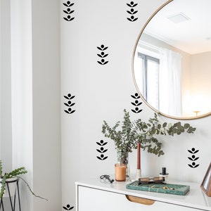 Blad muurstickers - botanische bladeren muurstickers - Boho kamer decor - boom bladeren muur - beige blad stickers - cadeau voor haar
