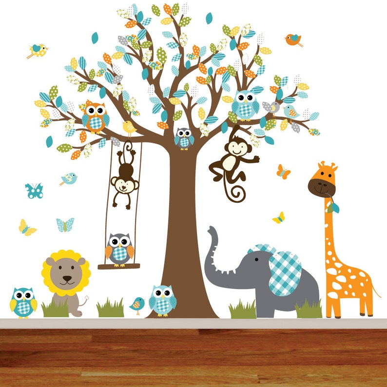 Wall Decals Nursery Nursery Wall Decal Tree Decal Etsy