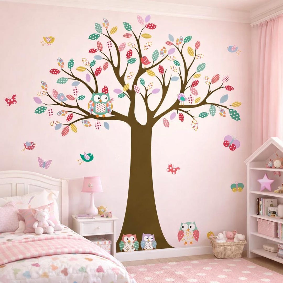 Vinyl Wall Decal Children Wall Decal Wall Sticker Tree Decal - Pattern ...