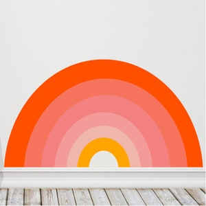 Retro Rainbow Baby Room Decor: Colorful Nursery Wall Art - Colorful Accents for a Playful and Vibrant Space