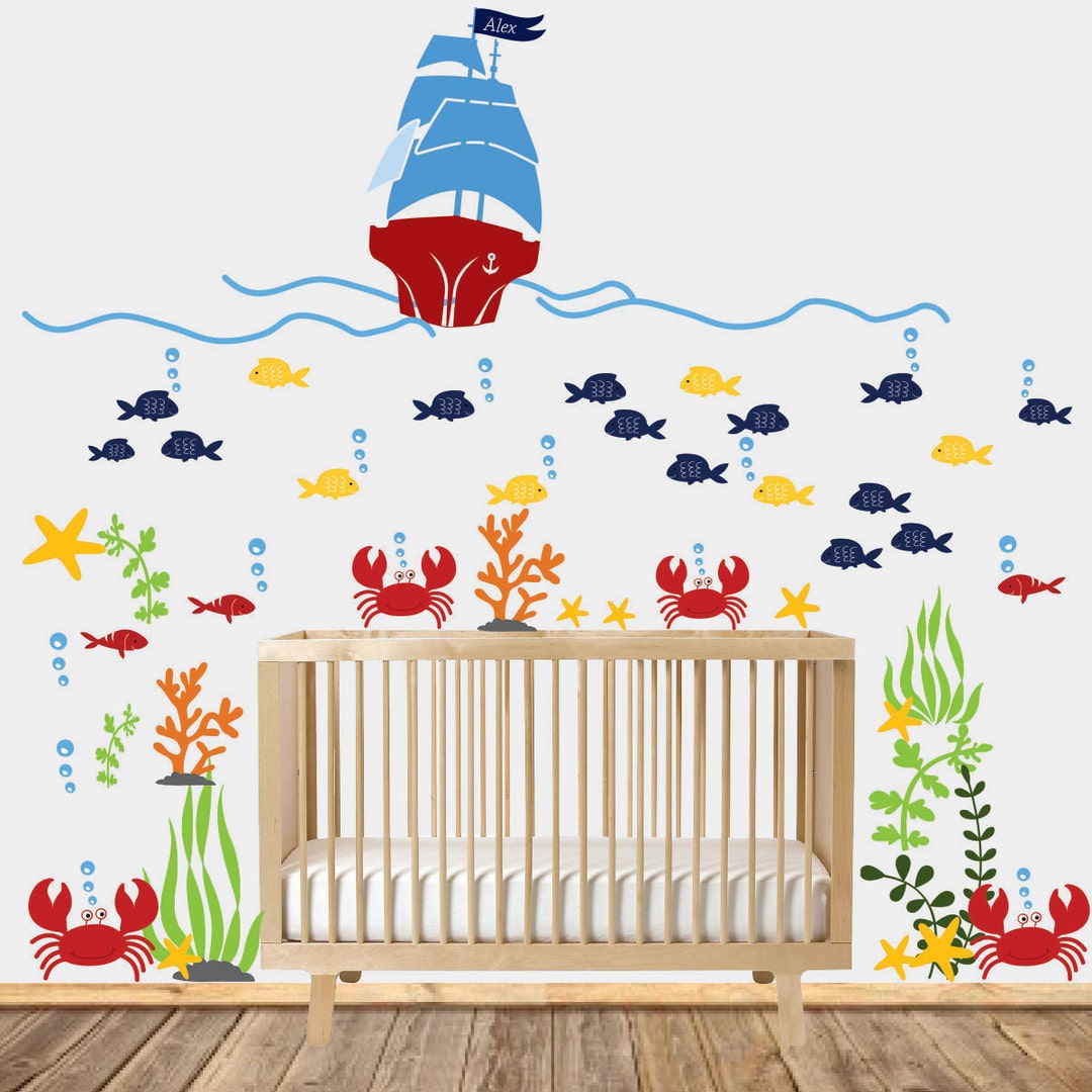 Wall Decals Nursery Nursery Wall Decal Underwater Decal Children Wall