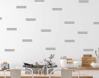 Wall Decal - Thick Marker Lines - Simple Stripes Wall Decor - Apartment Wall Decor