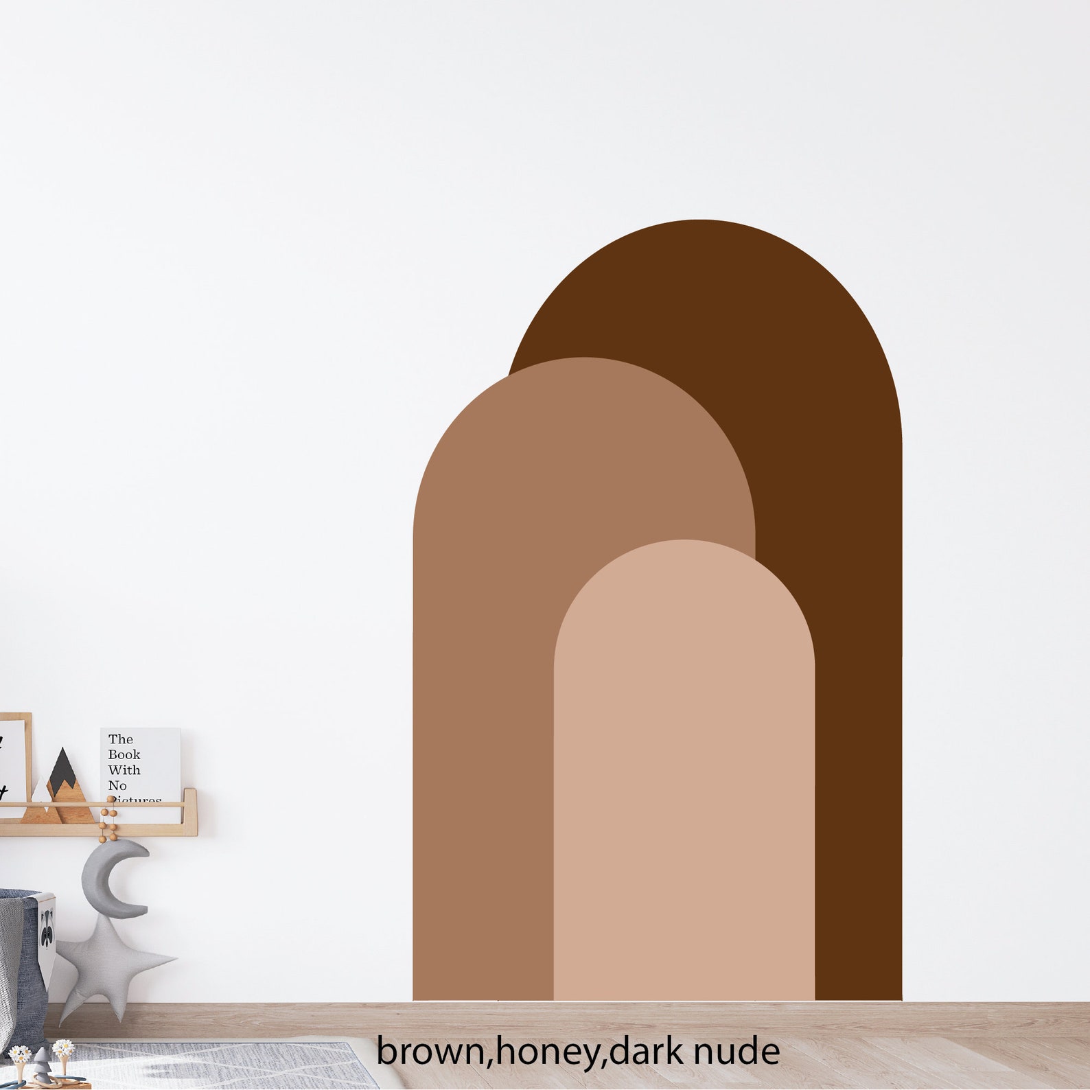 Arch Wall Sticker / Color Block Arch Decals / Arch Color Decal Etsy