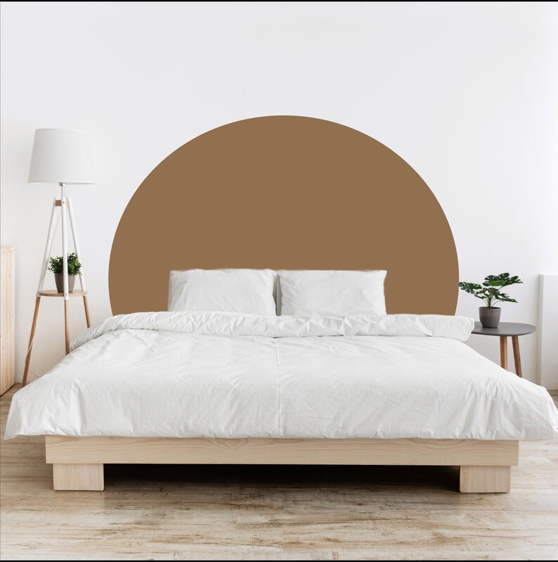 Circle Headboard Wall Sticker, Bed Arch Sticker, Headboard Wall Decal, Arch Wall Decal, Arch
