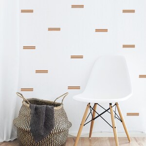 Muurstickers lijn - muursticker streep - minimalistische muurstickers - neutraal muurdecor - gestreepte stickers