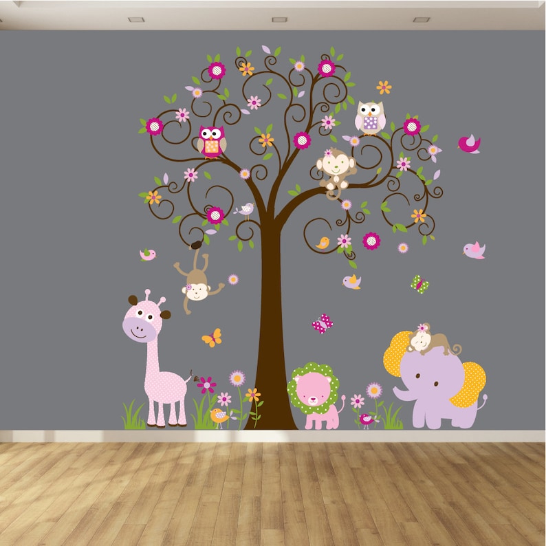 Children Wall Decals Nursery Wall Decals Tree Wall Decals Etsy