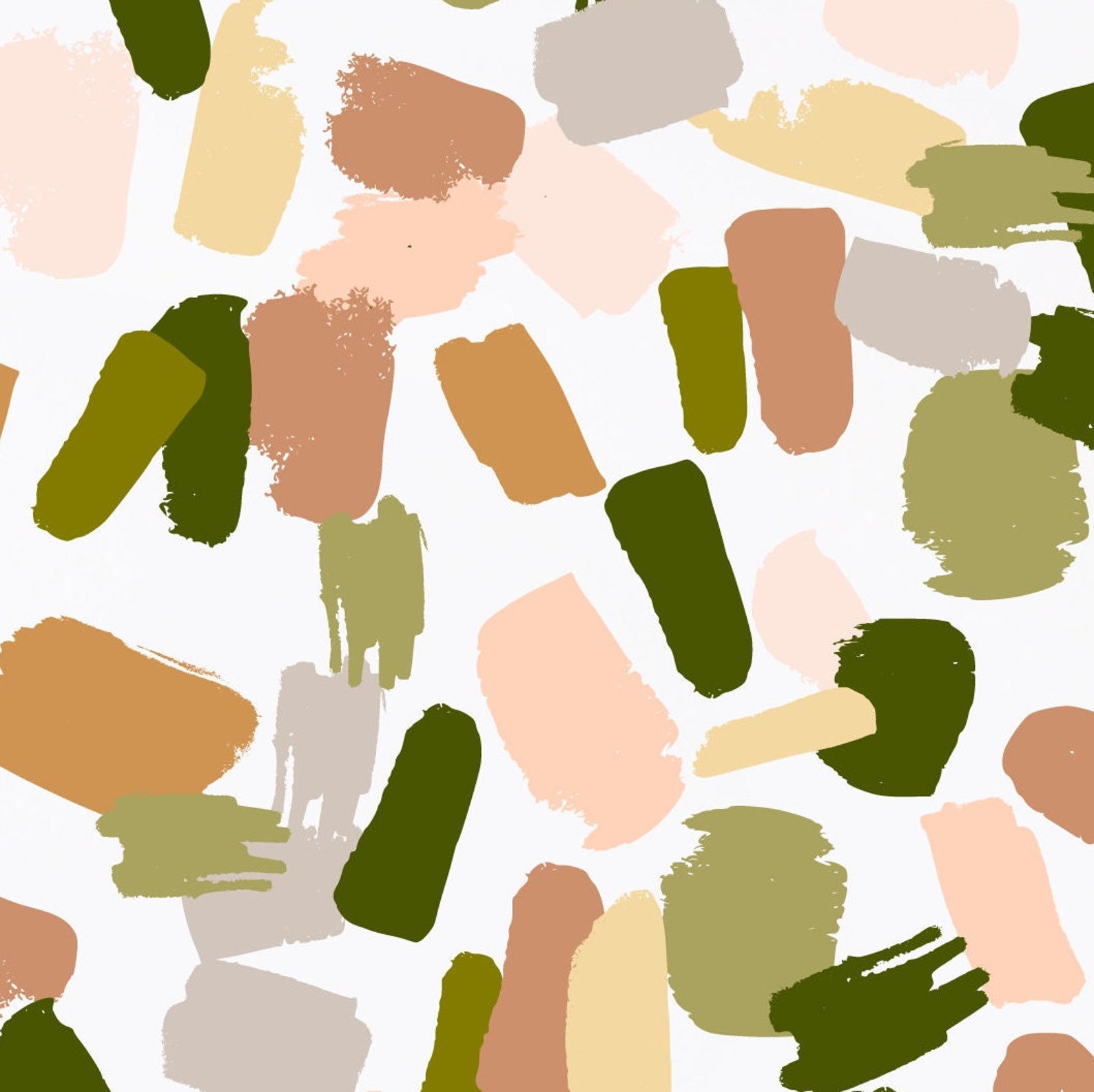 Large Brush Strokes Wall Decals Brush Daub Decals Etsy