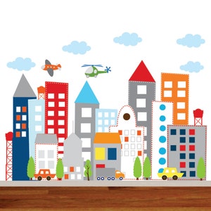 Vinyl Wall Decal  Wall Decals Nursery, Baby Wall Decals, Nursery Wall Decal, Children Wall Decal, Wall Decal City