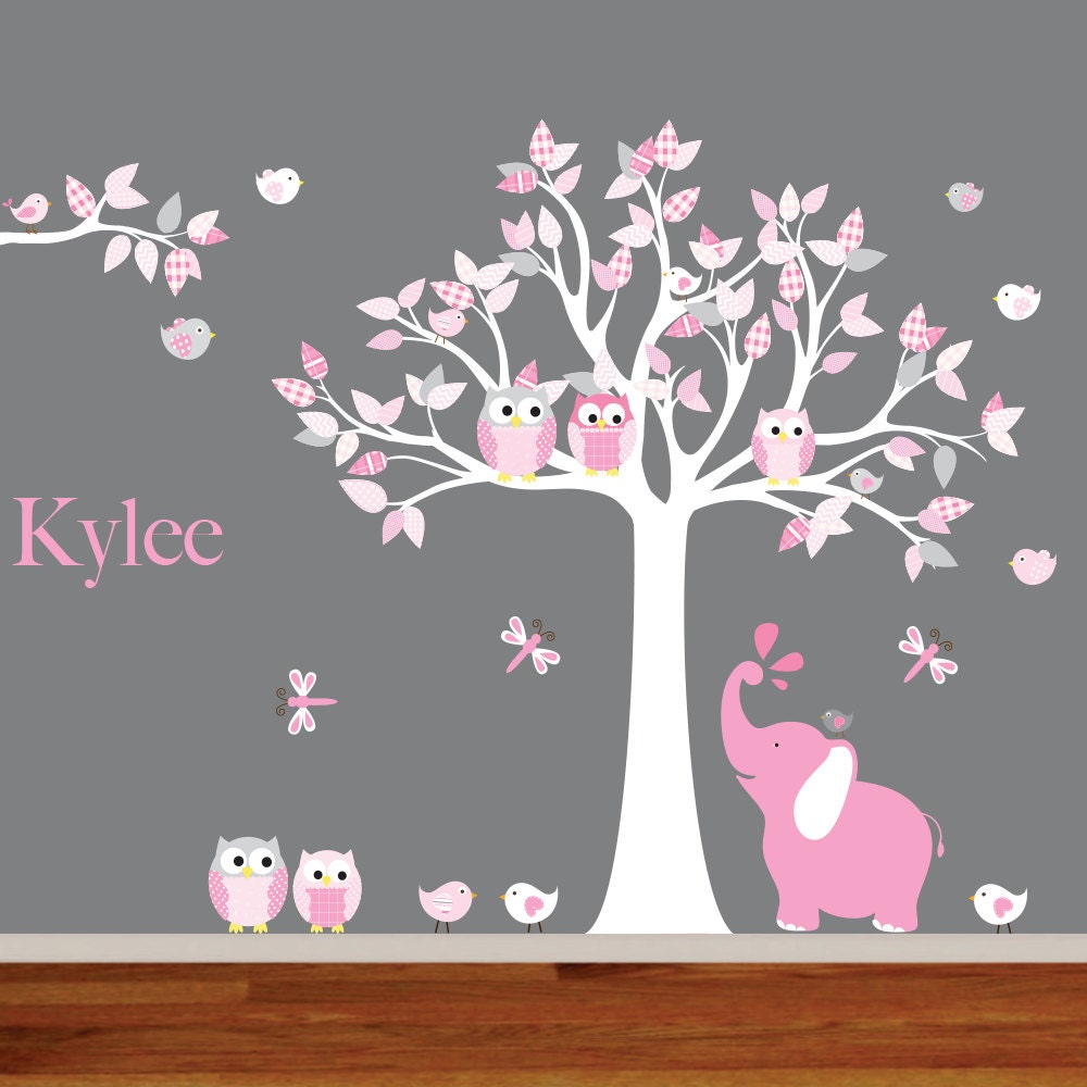 Wall decals nursery Nursery wall decal Elephant decal Etsy