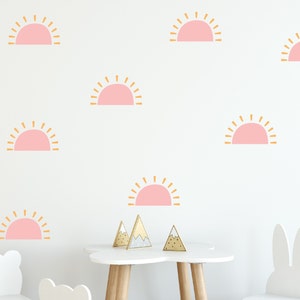 Wall Decal - Boho Sun - Sun Wall Sticker - 2 color sun decals