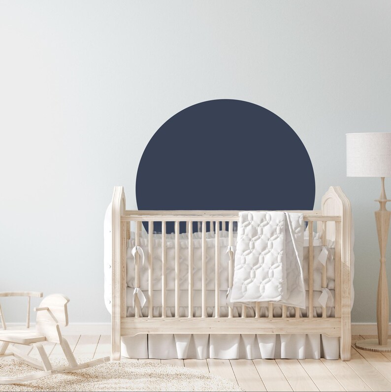 Circle Headboard Wall Sticker, Bed Arch Sticker, Headboard Wall Decal, Arch Wall Decal, Arch