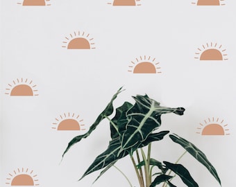 Nursery Wall Decals, Boho Sun Wall Decal – Matte Vinyl Sticker