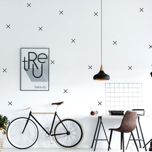 Kids room decor, minimalist geometric wall stickers, boho wall decor, scandi home decor, mini plus sign decor