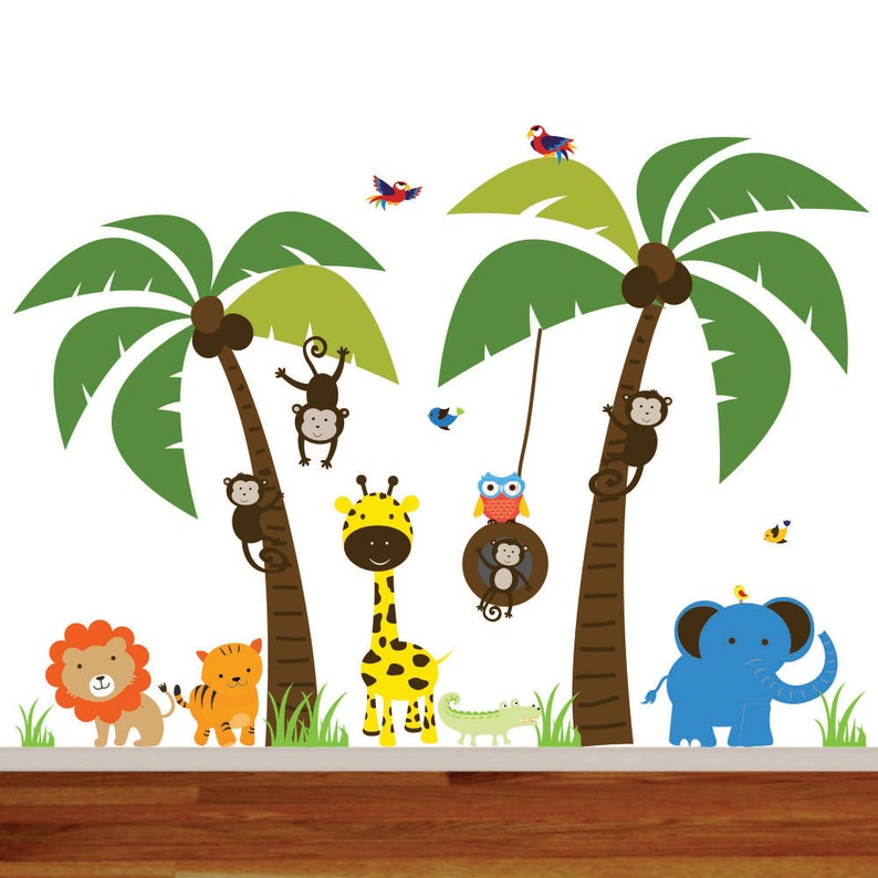 monkey decal safari