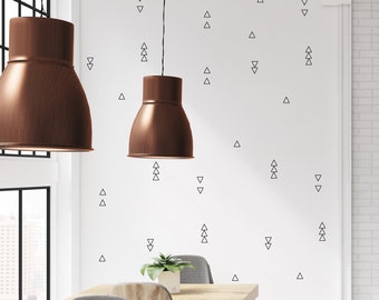 hollow triangle -  wall decals - solid colors