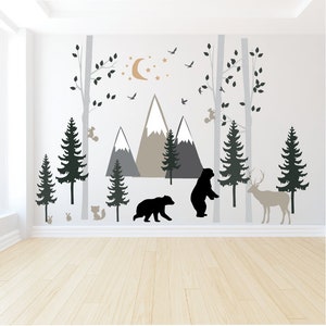 Birch Tree Forest Peel and Stick Wall Decals