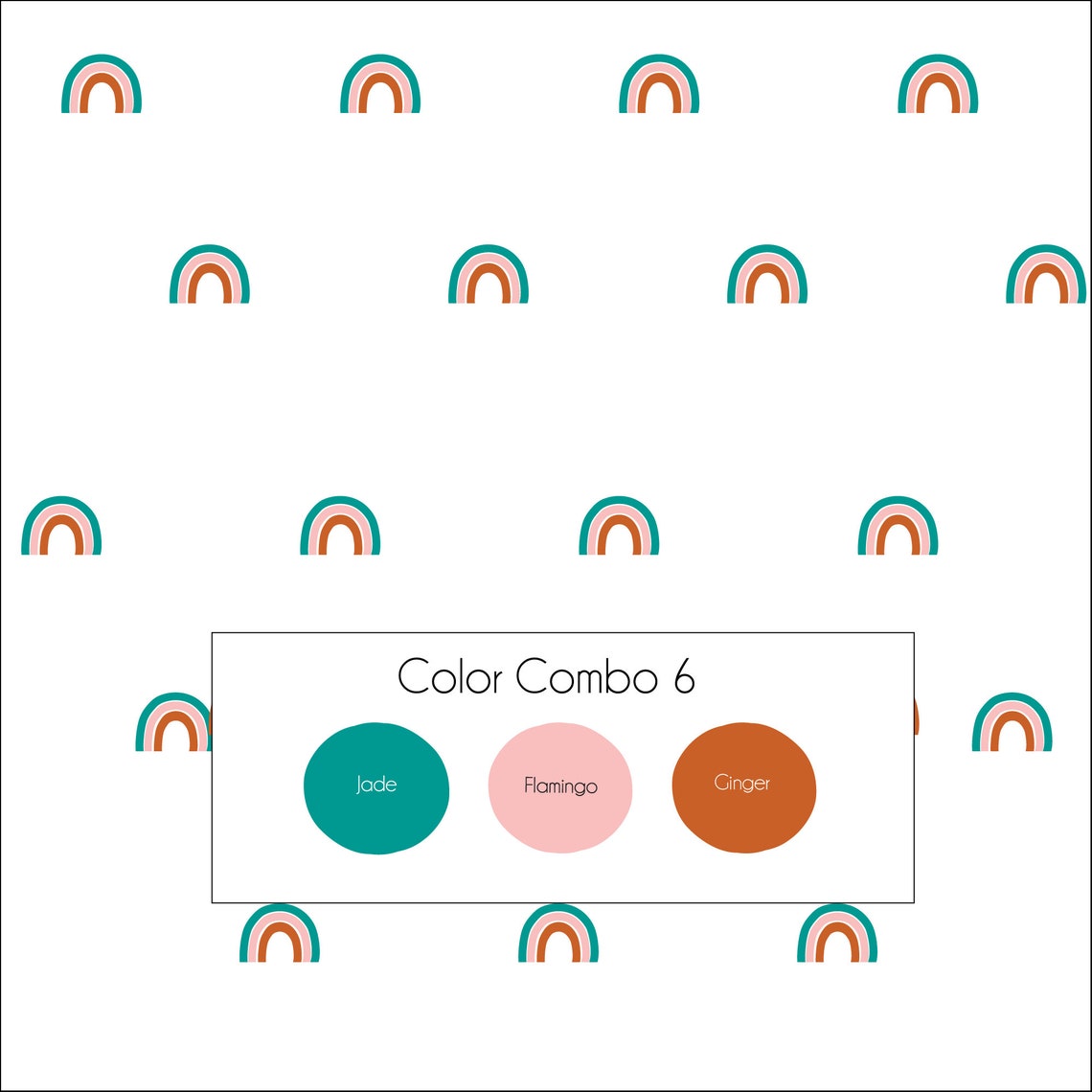 Rainbow decals 3 color rainbow wall decal colorful nursery Etsy