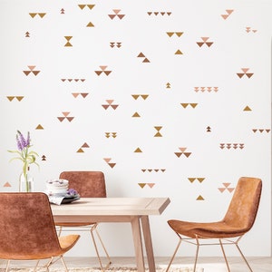 Triangle Wall Decals -  Tribal Patterns Wall Decals - geometric shape wall art - Peel and Stick Wall Decals