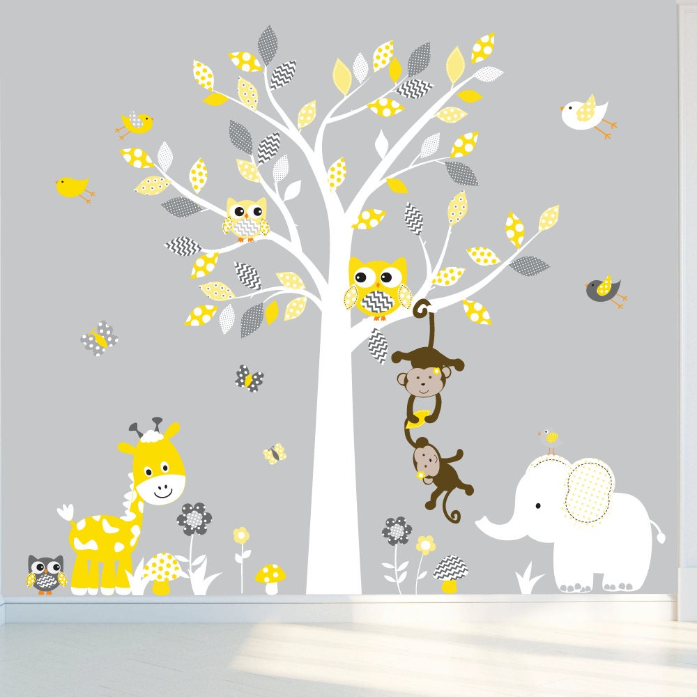 Wall Decals Nursery Nursery Wall Decal Tree Decal Etsy