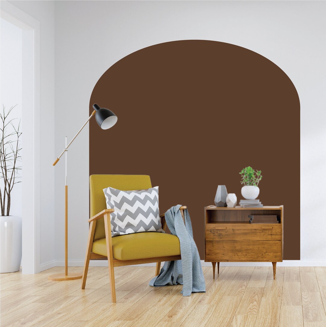 Extra Large Arch Wall Decal, Colour Block Arch Wall Decal, Abstract
