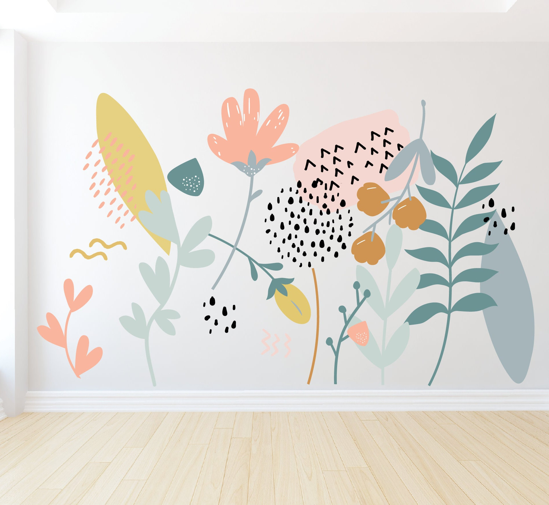 Sticker mural - Ornement Floral