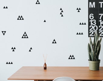 tiny triangle wall decals