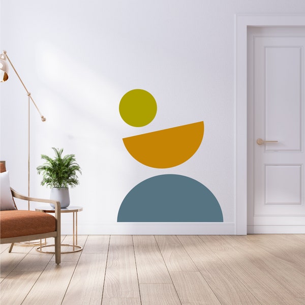 Half Circle Wall Decal Etsy