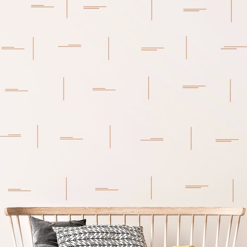 Simple Lines Wall Decals Minimalist Decor Line Wall Decals Etsy