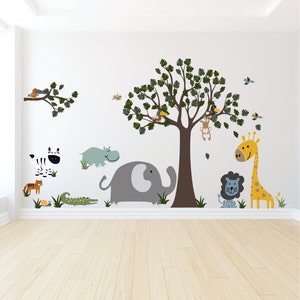 Wall Decal - Happy jungle friends