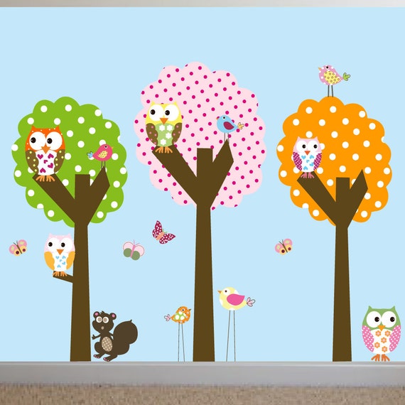 Items similar to Nursery wall decals Childrens wall stickers Polka Dot