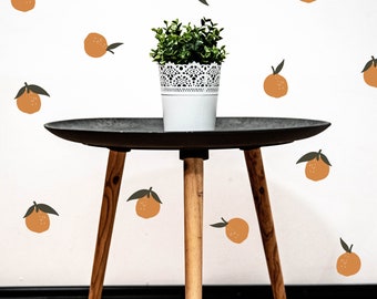 Orange wall decals - mini clementine wall stickers - orange wall decor - kitchen accent wall decor - gift for housewarming