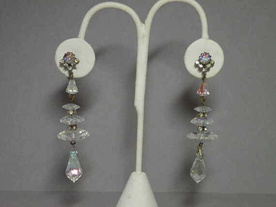Vintage Crystal Chandler Earrings