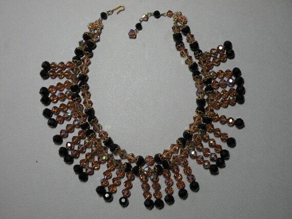 Amber and cheap jet necklace