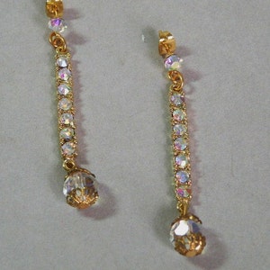 Crystal Iris Dangle Earrings image 1