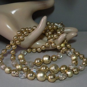 Vintage Speckled Gold Necklace