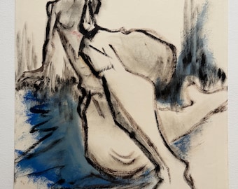 Ed Rosen Midcentury Modern Figurenzeichnungen auf Papier