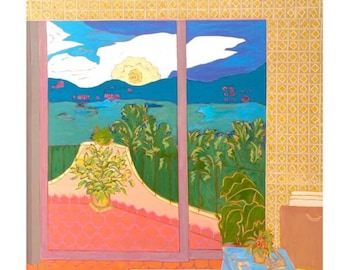 Acapulco harbor large scale Molly J. Schiff painting